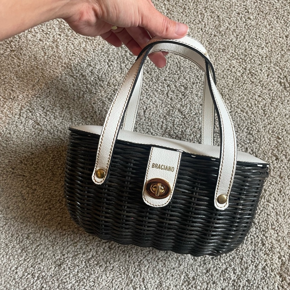 Braciano wicker purse